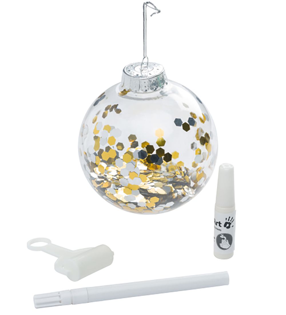 Baby Art Christmas Ornaments - Hand and Footprints - Transparent