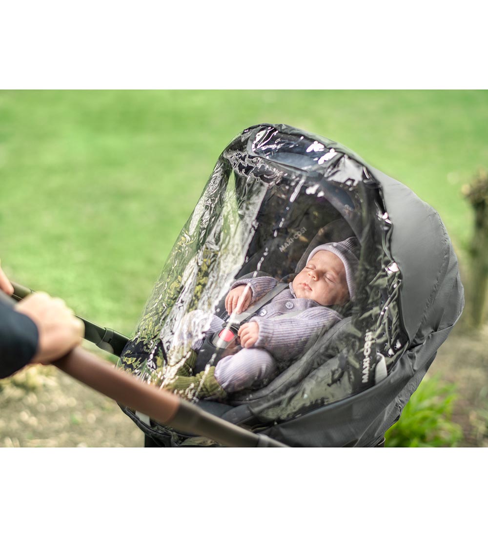 Maxi-Cosi Pram Rain Cover to Car Seats - Black/Transparent