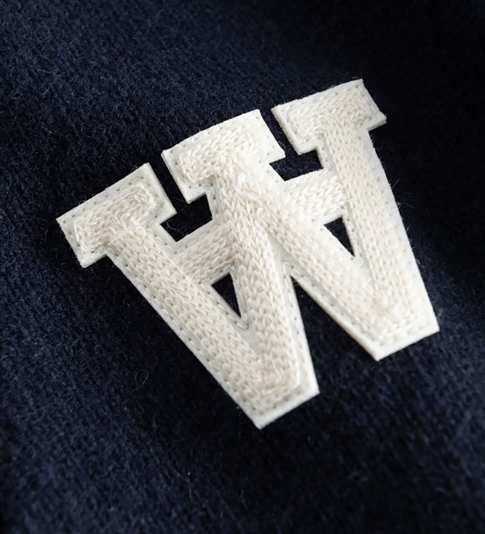 Wood Wood Cardigan - Knitted - Lamb's wool - Otis - Navy
