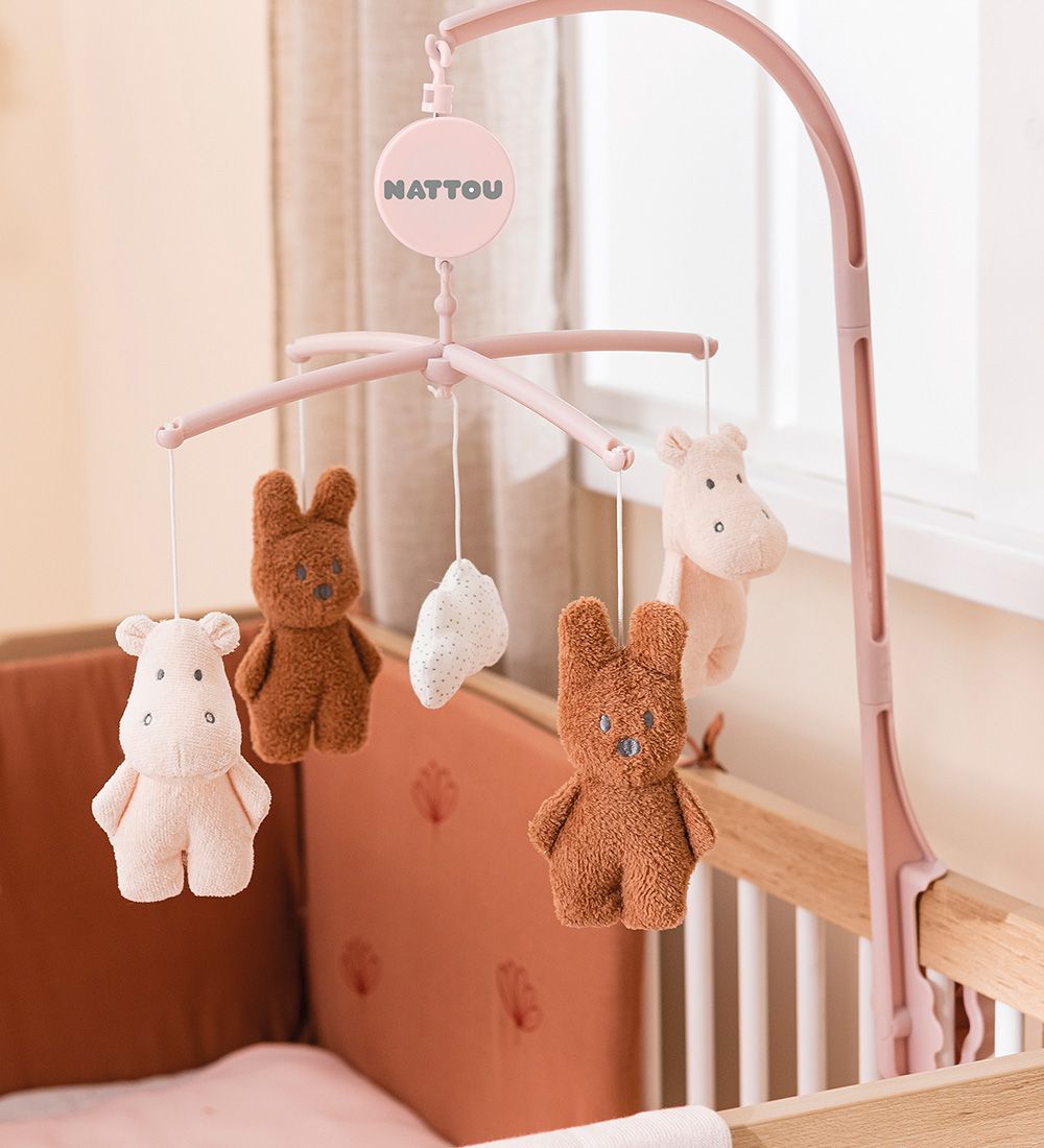 Nattou Musical Mobile - Musical Mobile Susie Duck Bonnie - Pink/
