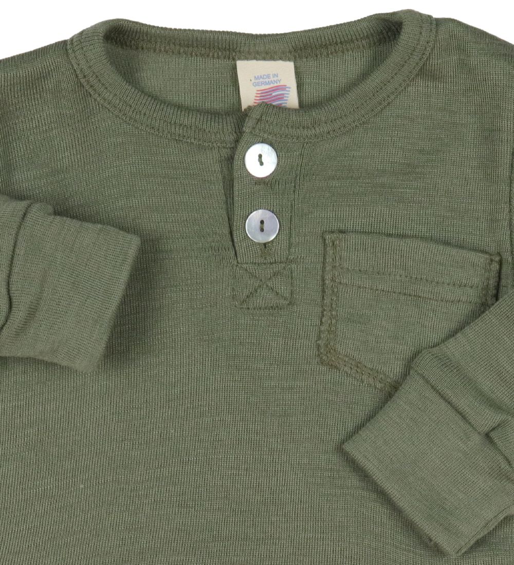 Engel Blouse - Wool/Silk - Olive