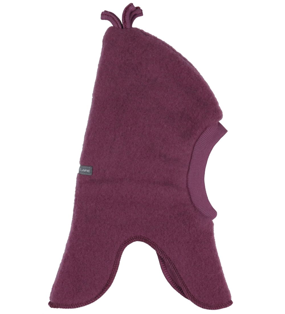 Hust and Claire Balaclava - Wool - Feo - 2-layer - Plum Wine