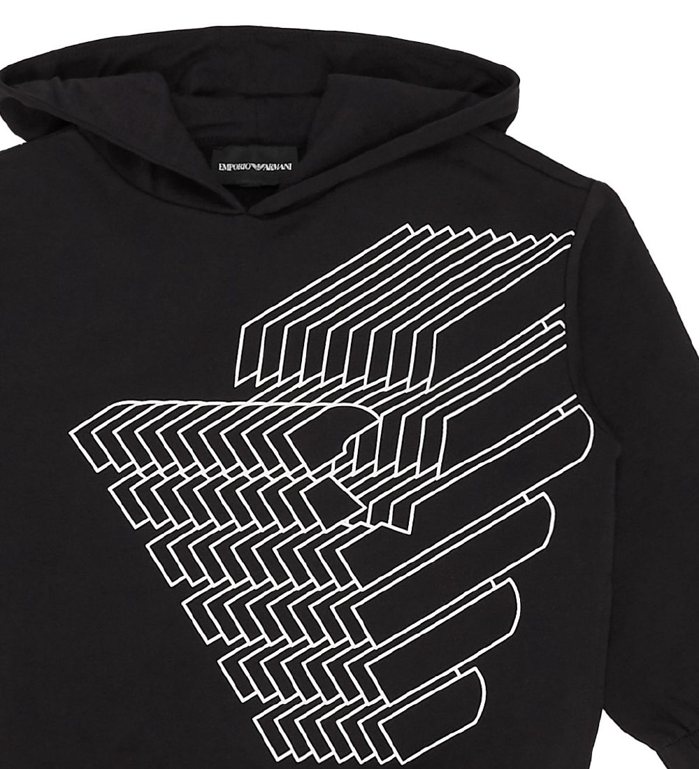 Emporio Armani Hoodie - Black w. Logo