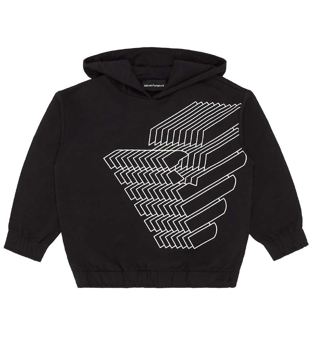 Emporio Armani Hoodie - Black w. Logo