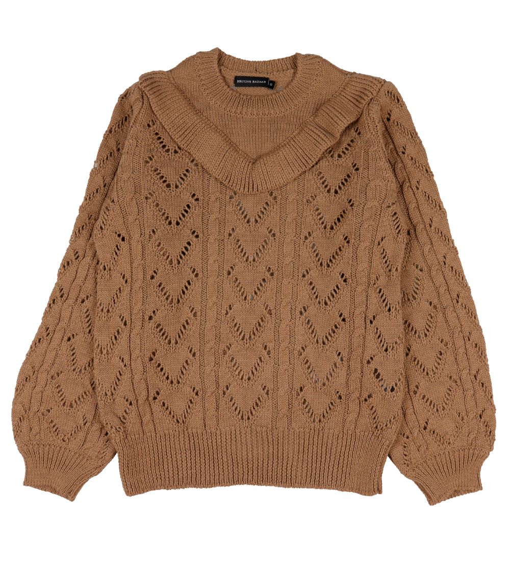 Bruuns Bazaar Blouse - Knitted - Dagfrid - Dark Sand