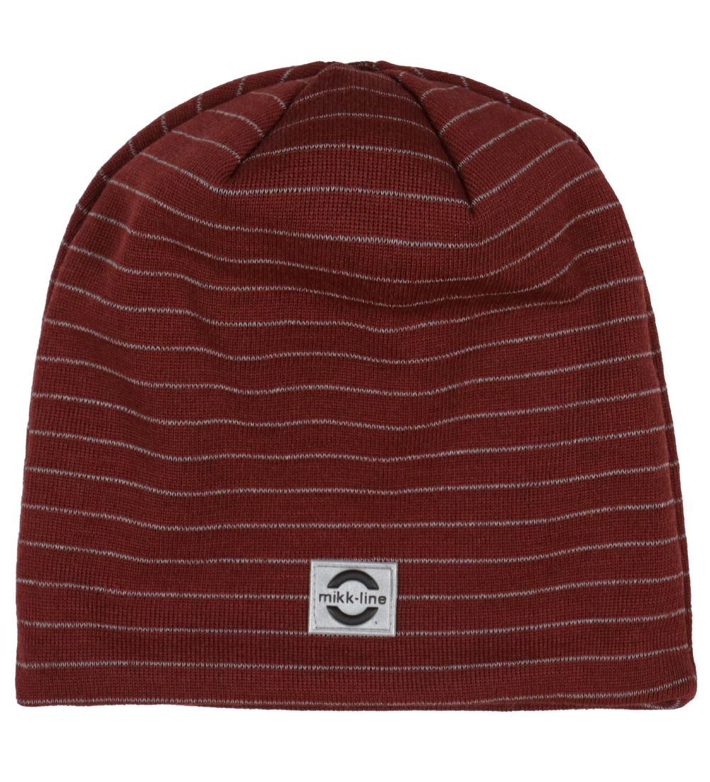 Mikk-Line Beanie - Wool/Acrylic - 2-layer - Andorra w. Stripes