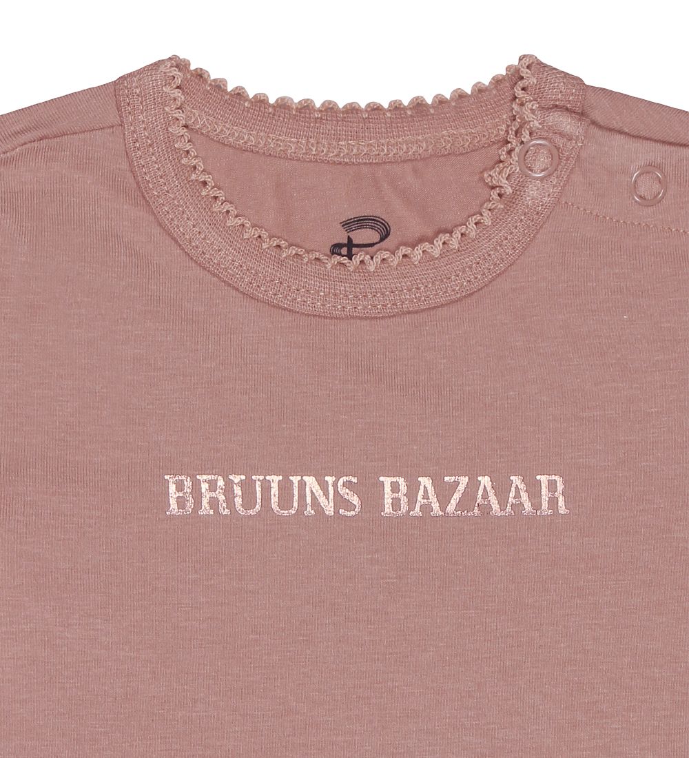 Bruuns Bazaar Bodysuit l/s - Ida Sofie - Wood Rose