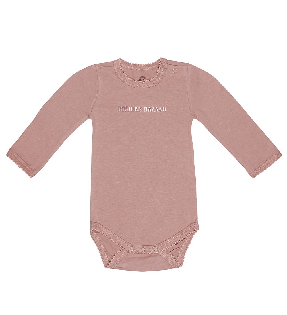 Bruuns Bazaar Bodysuit l/s - Ida Sofie - Wood Rose