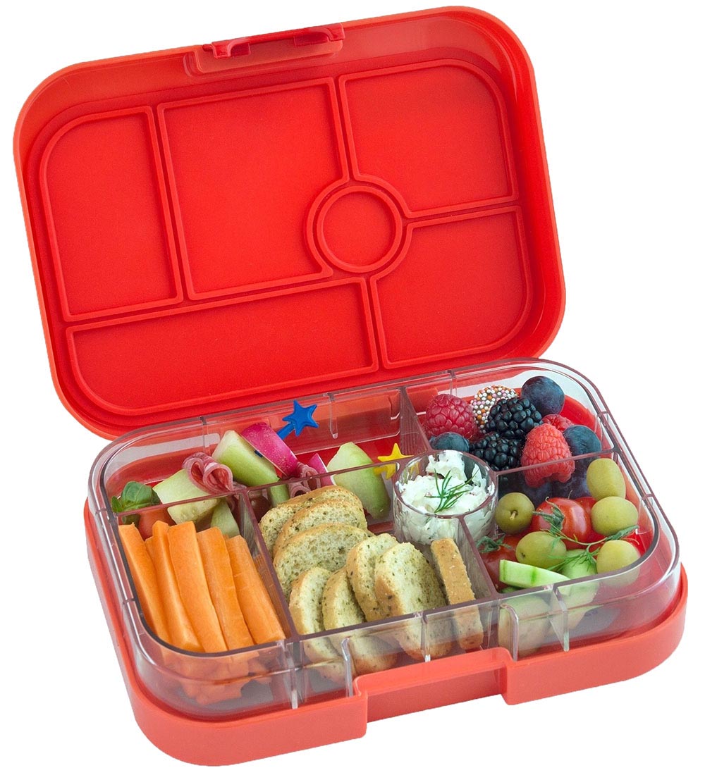 Yumbox Lunchbox w. 6 Rum - Bento Original - Safari Orange w. Jun