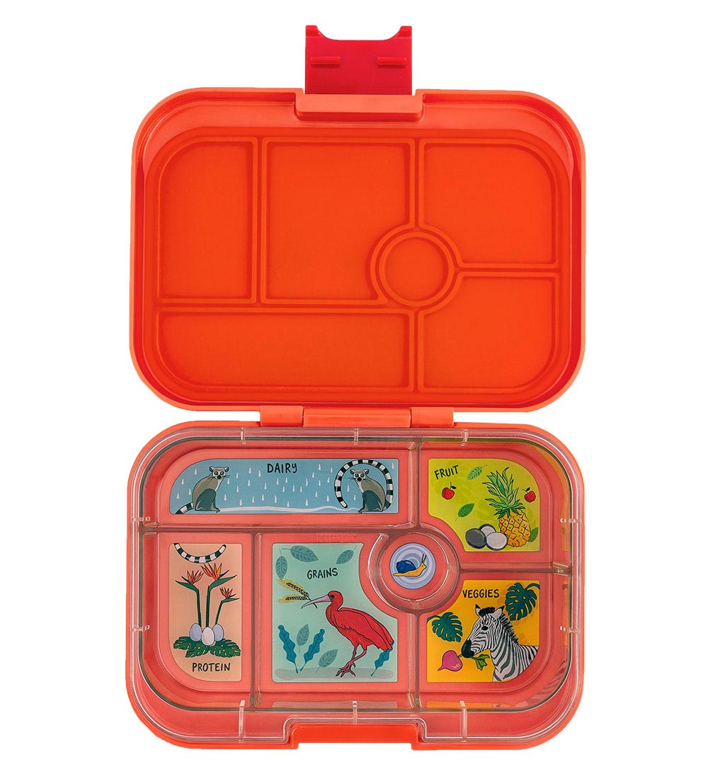 Yumbox Lunchbox w. 6 Rum - Bento Original - Safari Orange w. Jun
