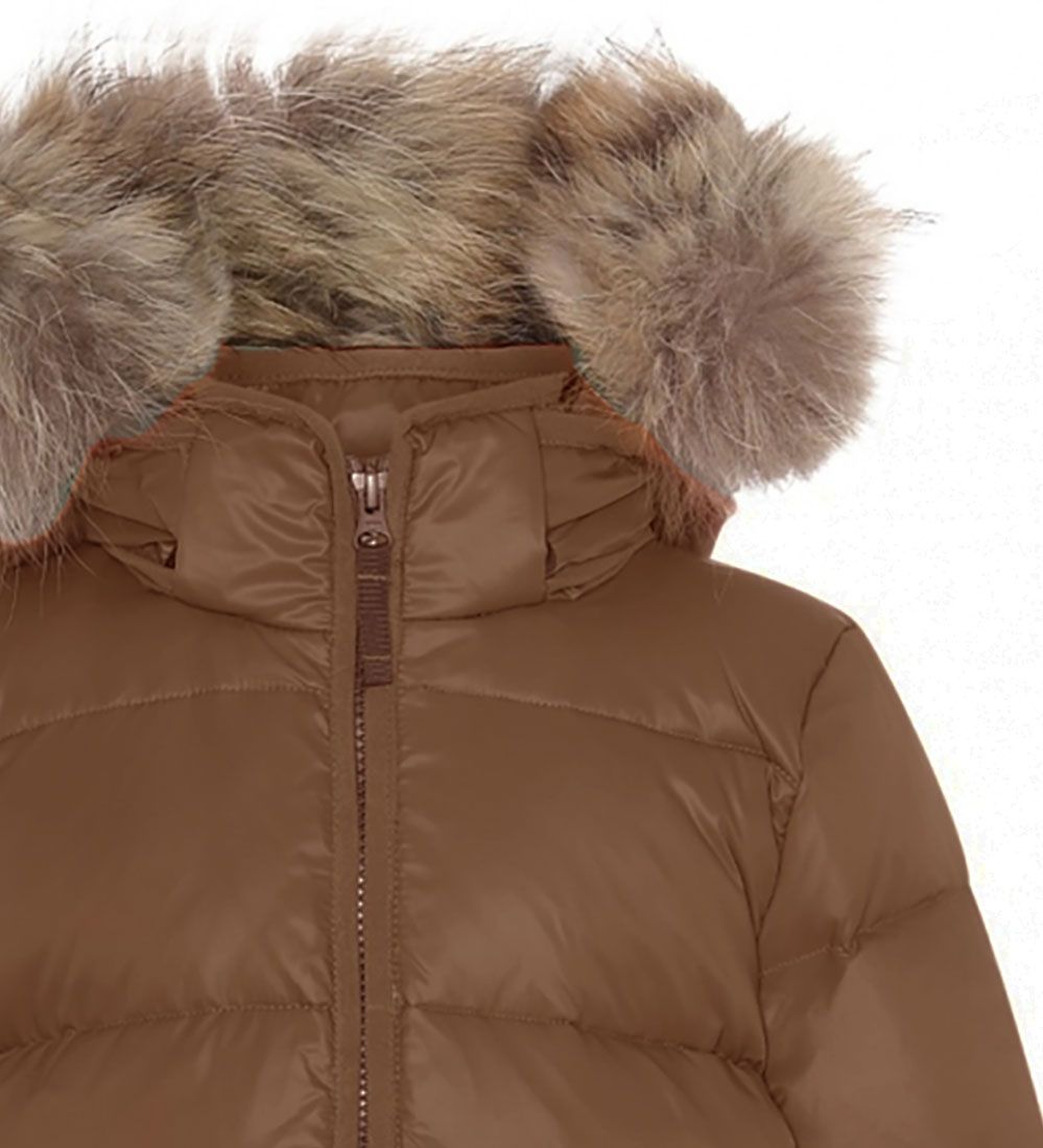 Ver de Terre Down Jacket w. Fur - Brownie