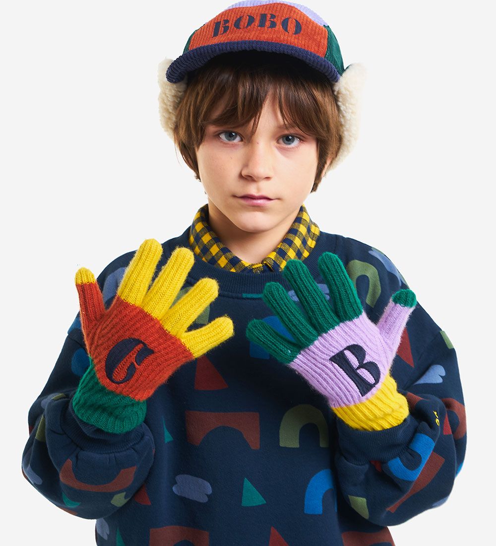 Bobo Choses Gloves - Color Block - Multicolour
