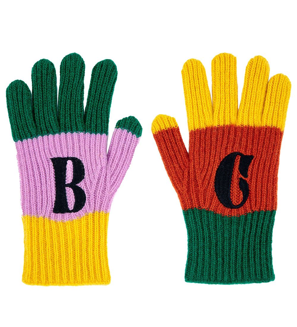 Bobo Choses Gloves - Color Block - Multicolour