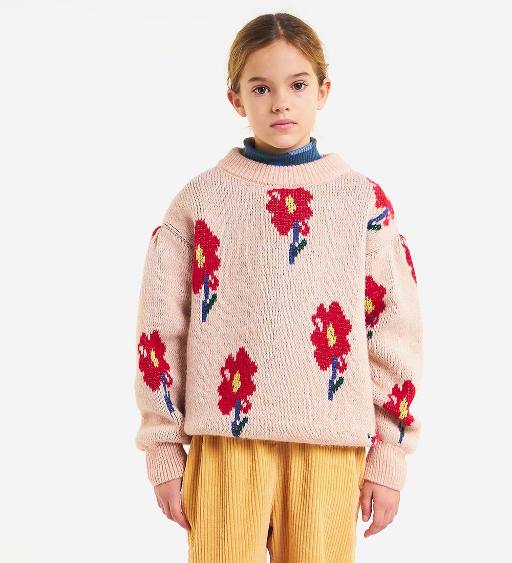 Bobo Choses Blouse - Flowers Jacquard - Pink