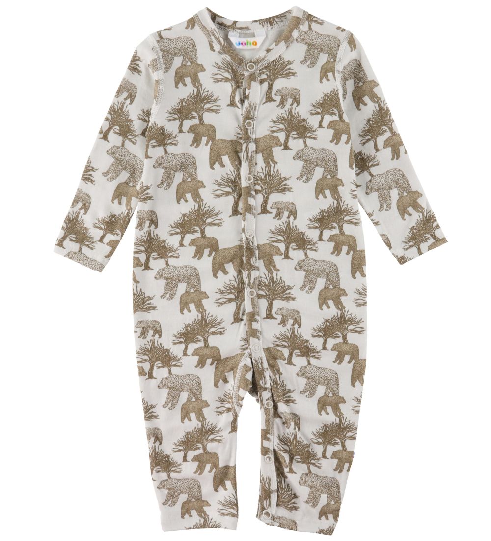 Joha Jumpsuit - Wool - Grey w. Bears