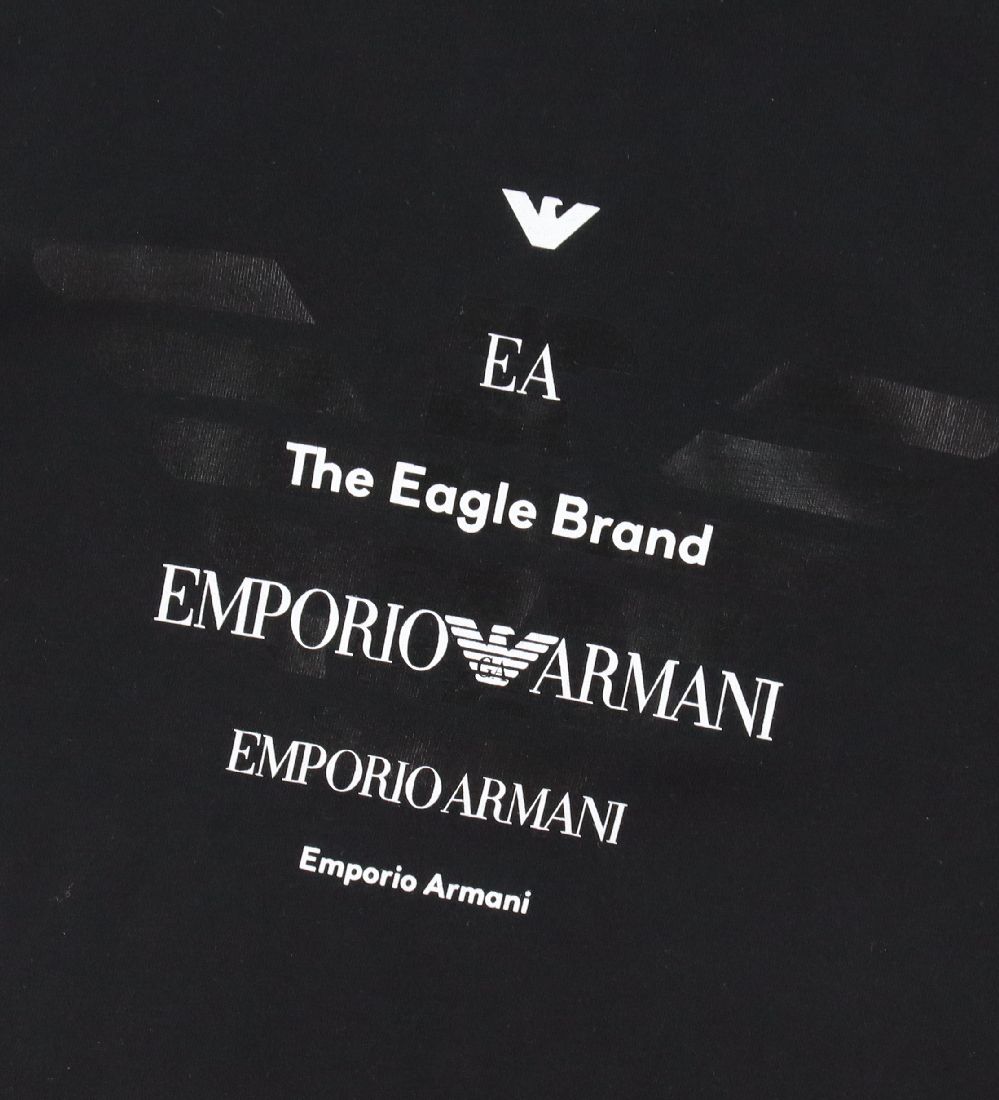 Emporio Armani T-shirt - Black with. Text