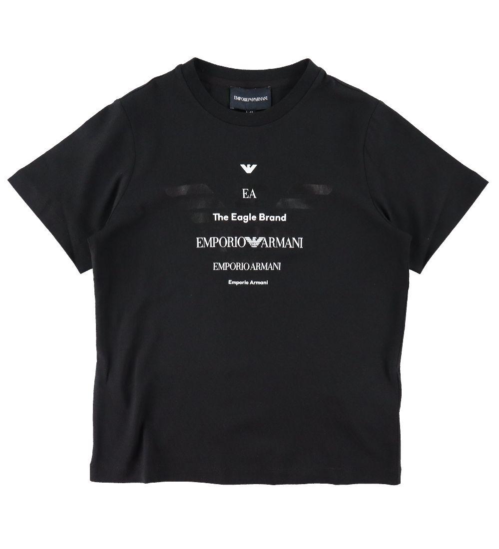 Emporio Armani T-shirt - Black with. Text