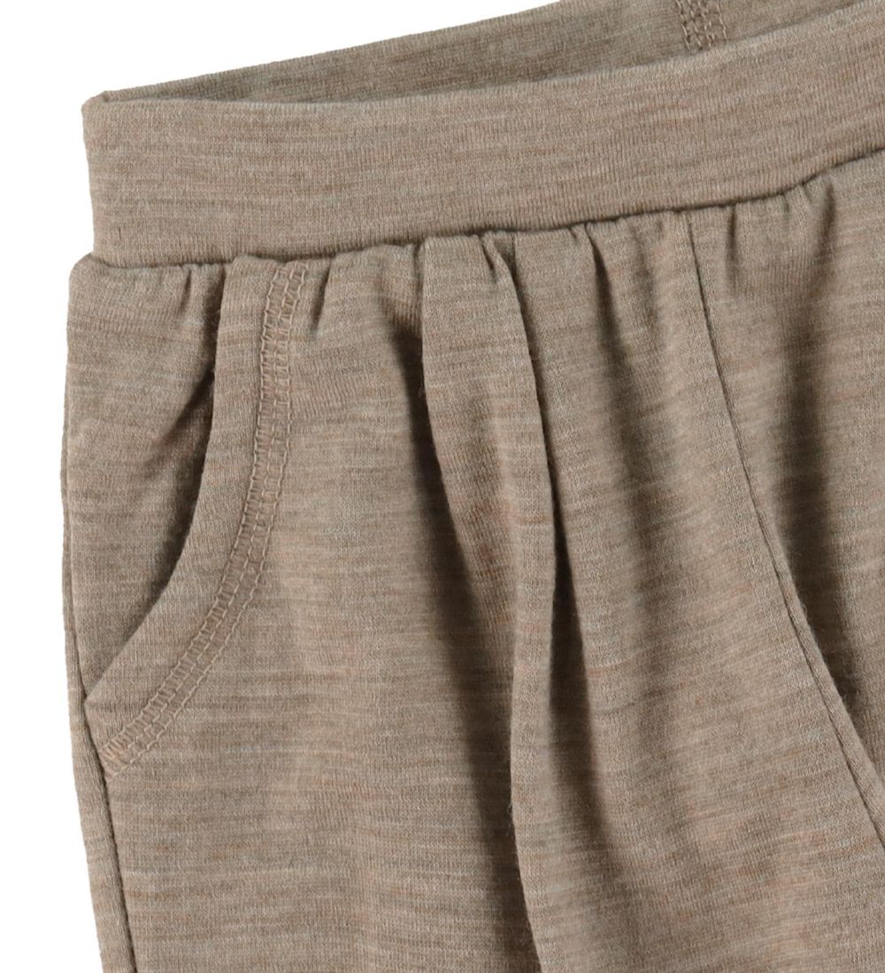 Joha Trousers - Wool - Brown Melange