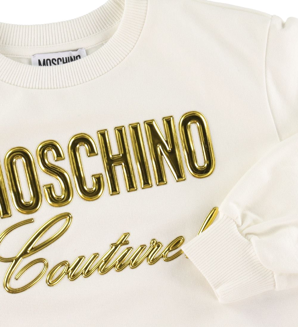 Moschino Sweatshirt - White w. Gold
