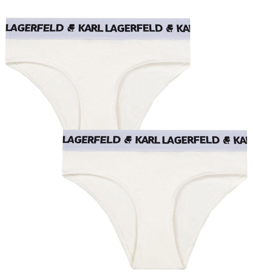 Karl Lagerfeld Knickers - 2-Pack - Tron - White