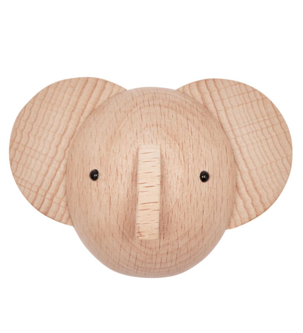 OYOY Knopp - 5, 4x7, 4x6, 4 cm - Mini - Elefant - Natur