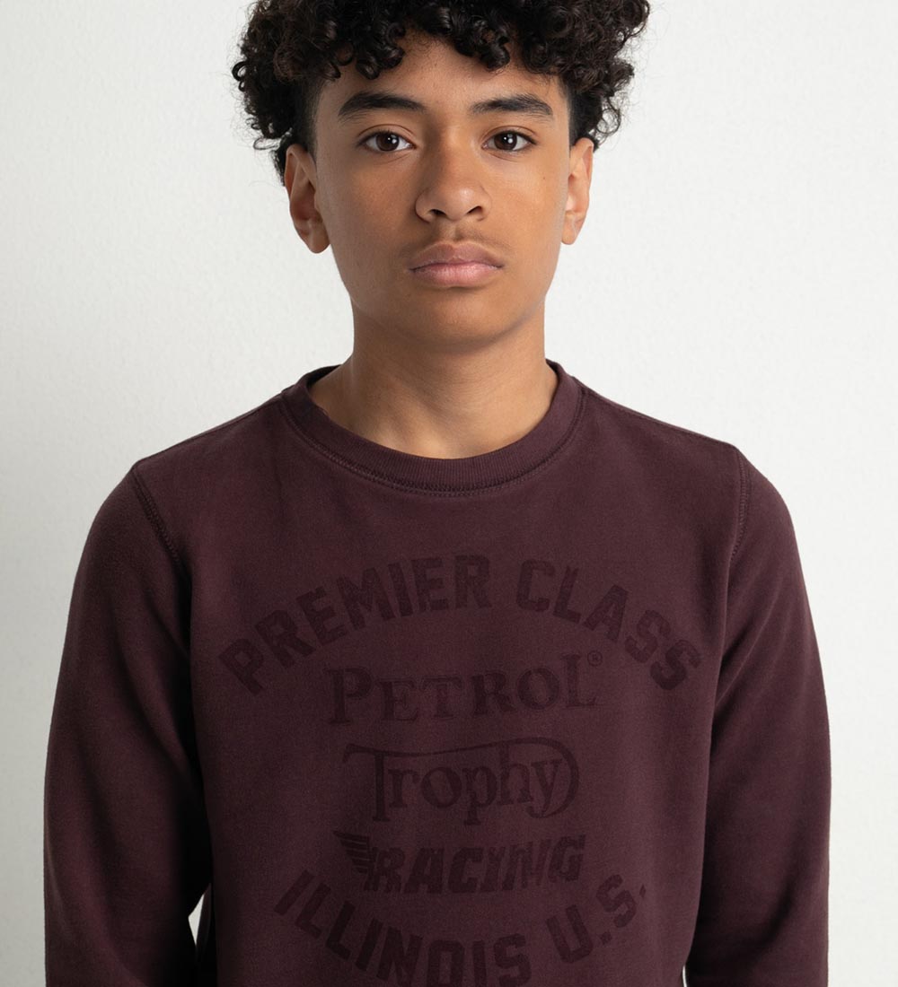 Petrol Industries Sweatshirt - Bordeaux red