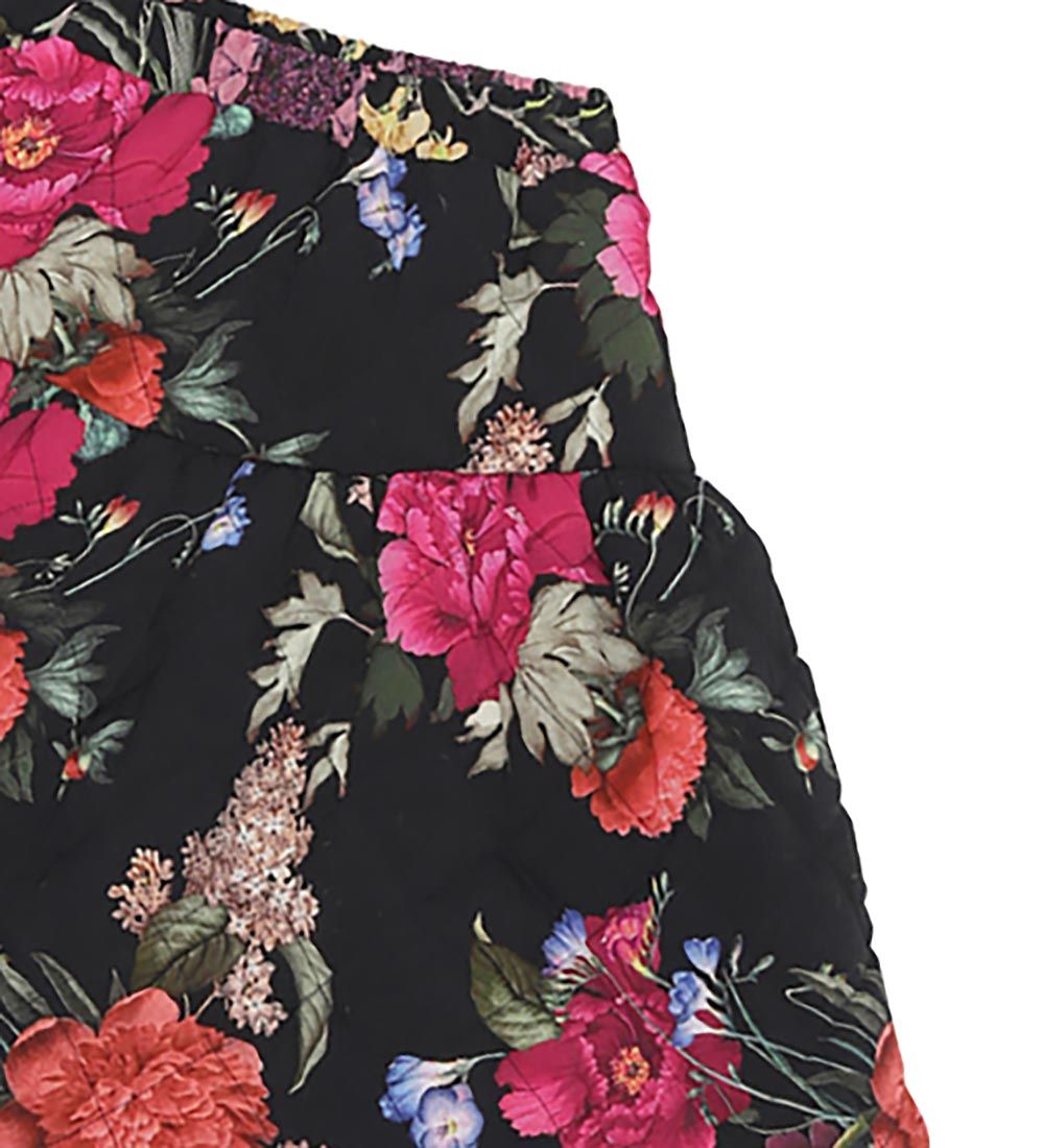 Christina Rohde Skirt - Black w. Flowers