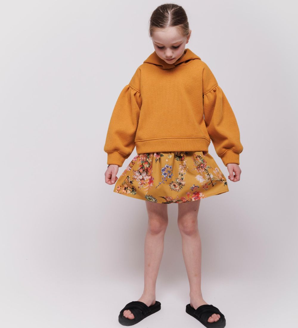 Christina Rohde Skirt - Mustard w. flowers