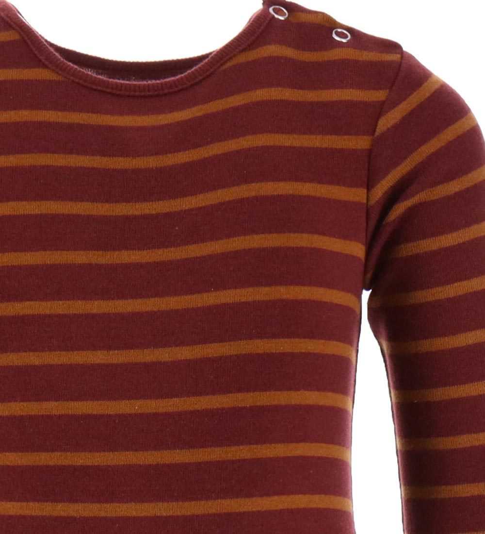 Minimalisma Bodysuit l/s - Norden - Ruby Stripes