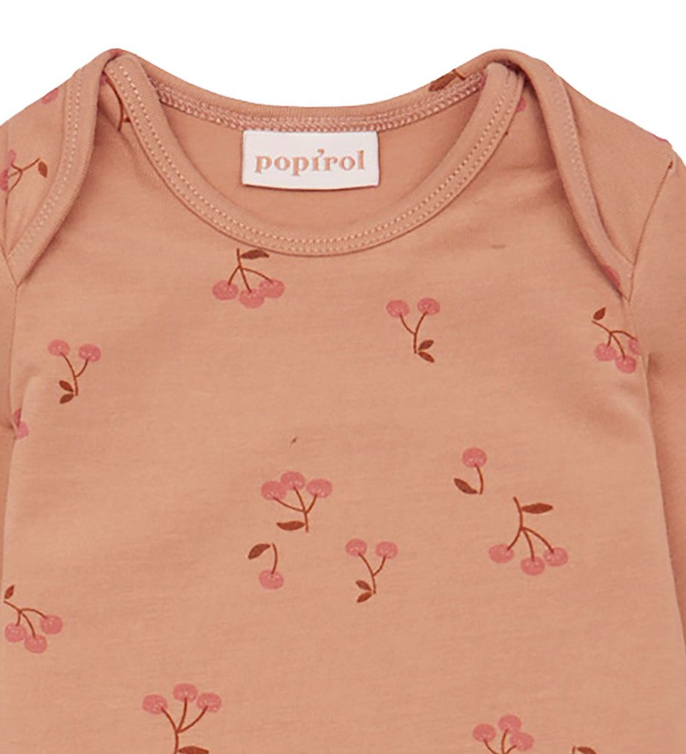 Popirol Bodysuit l/s - Berry