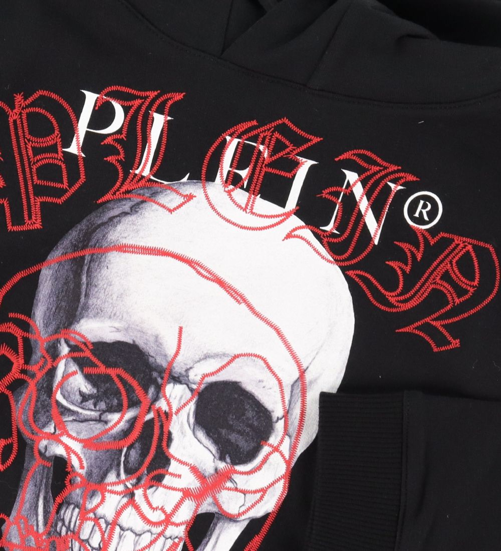 Philipp Plein Kapuzenpullover - Schwarz m. Schädel