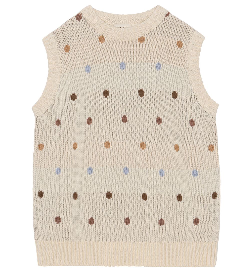 Flss Waistcoat - Knitted - Carla - Soft White
