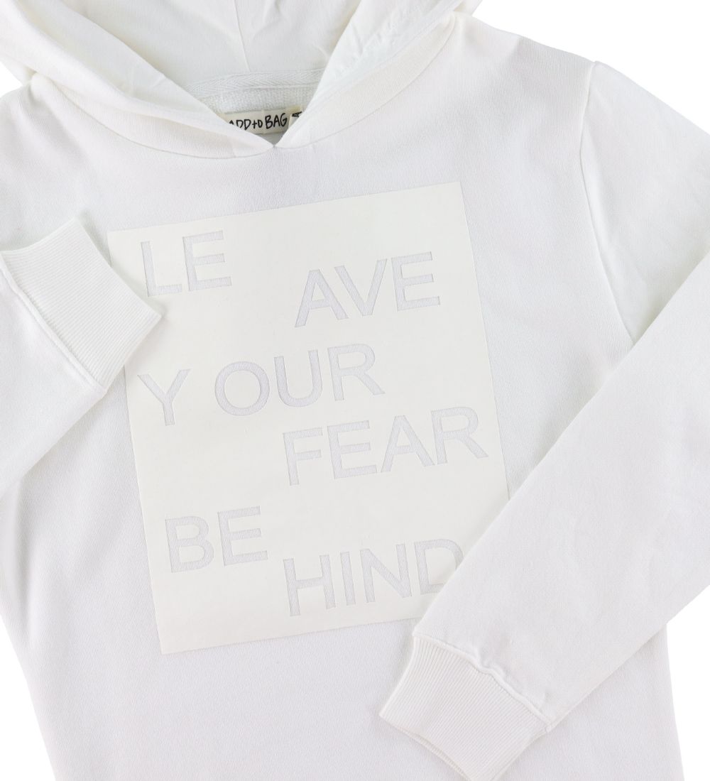Add to Bag Hoodie - White w. Print