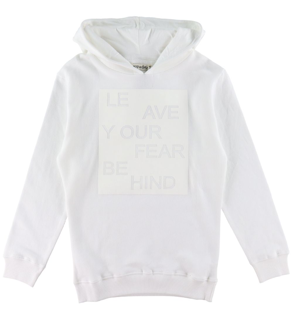 Add to Bag Hoodie - White w. Print