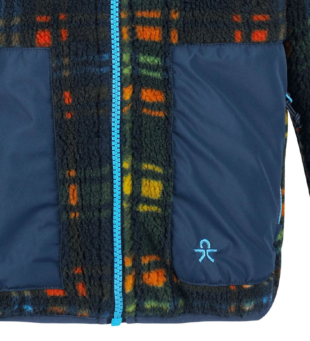 Color Kids Fleece Jacket - Total Eclipse w. Pattern