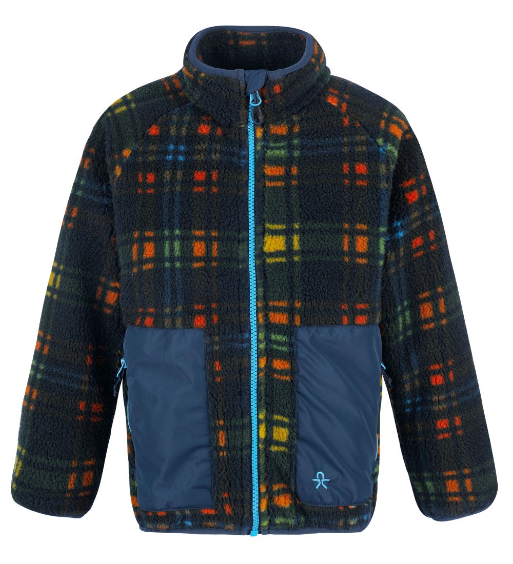 Color Kids Fleece Jacket - Total Eclipse w. Pattern