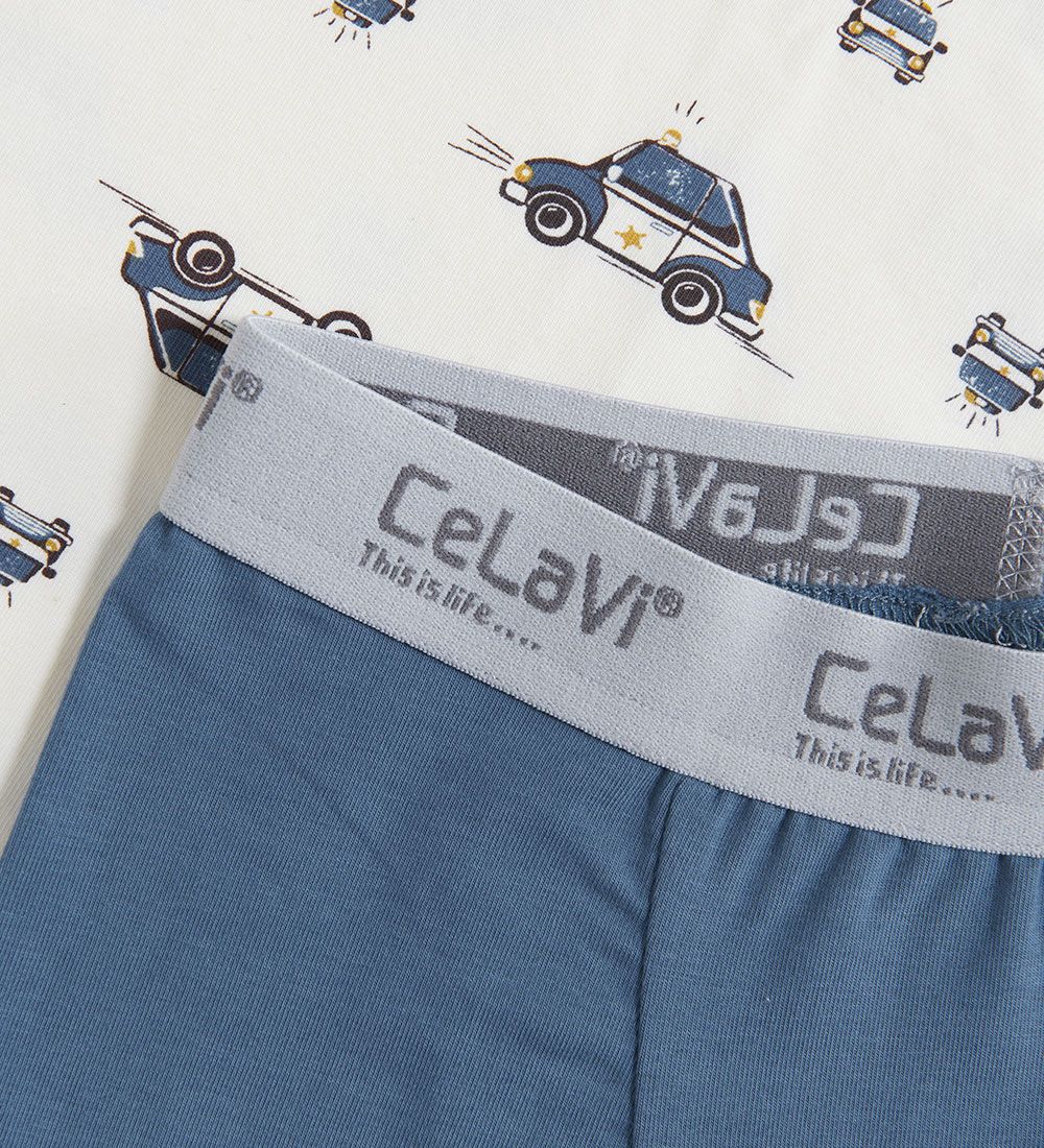 CeLaVi Underwear - Set - Blue Fushion w. Police cars