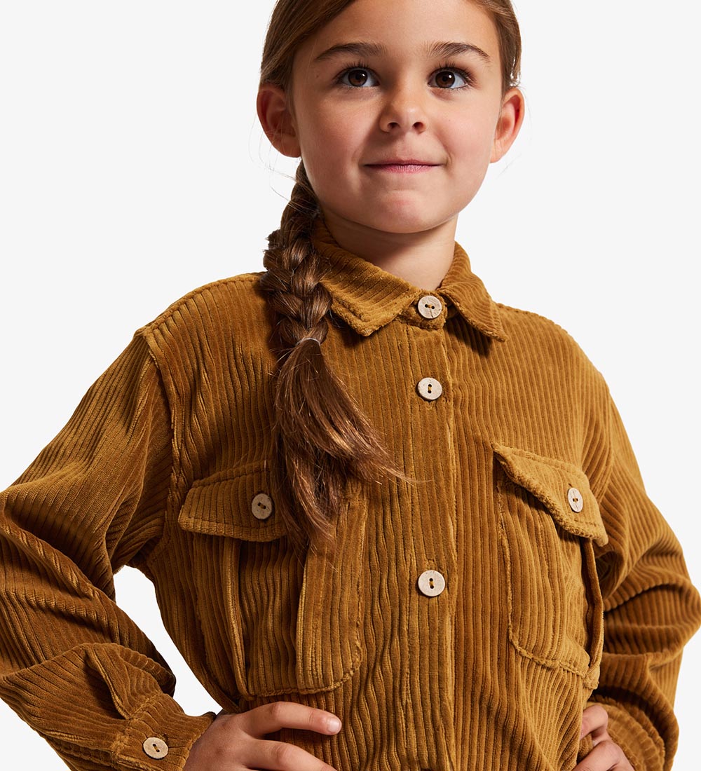 Noa Noa miniature Shirt - Corduroy - Golden Brown