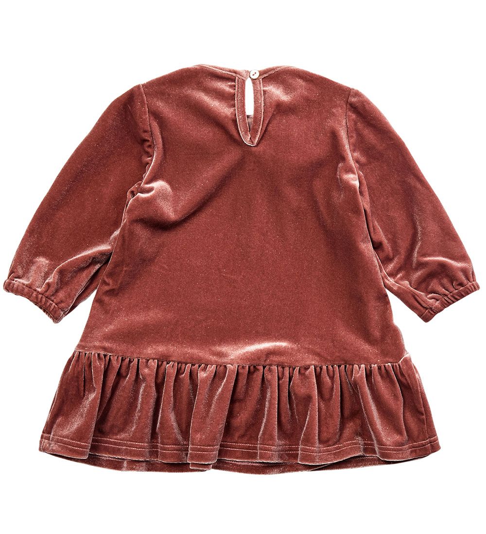 Petit by Sofie Schnoor Dress - Velvet - Rust Red