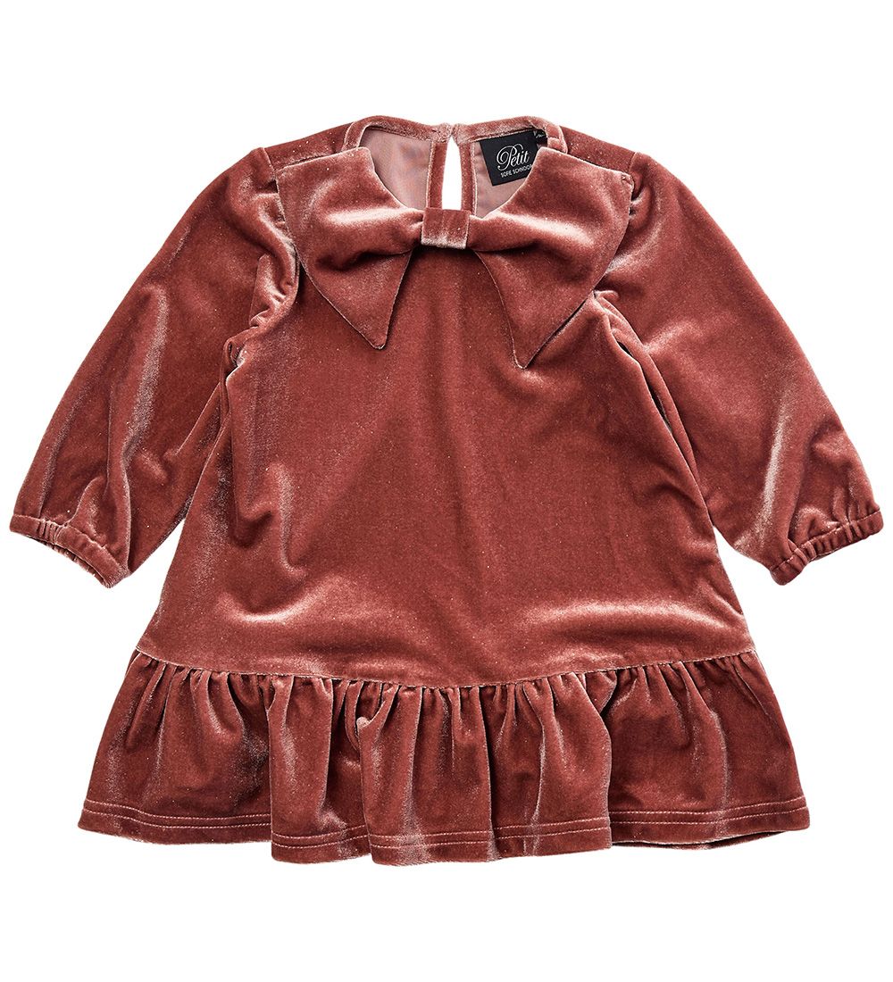 Petit by Sofie Schnoor Dress - Velvet - Rust Red