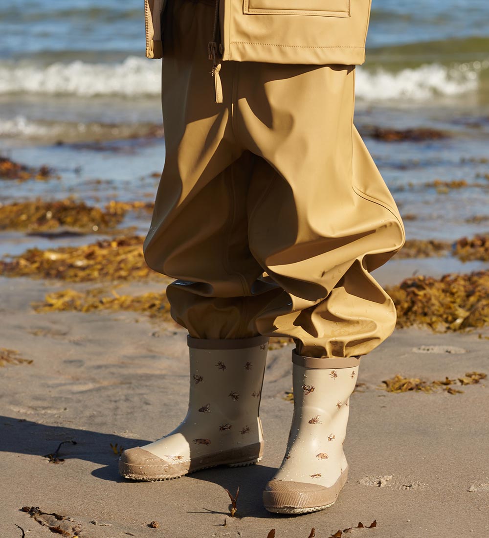 Wheat Rubber Boots - Muddy - Garvel Bumblebee