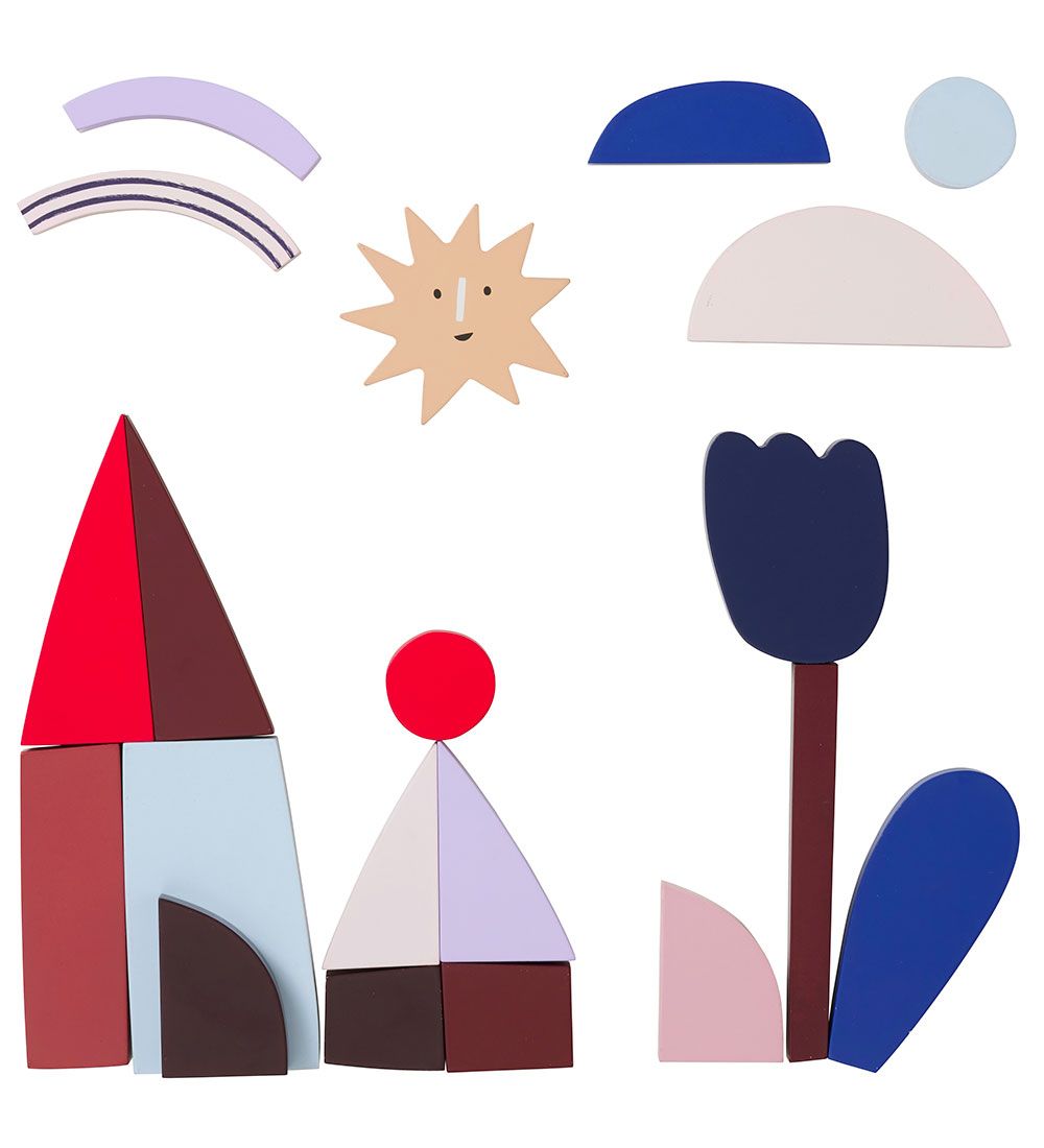 ferm Living Activity Toy - Frame Art Blocks - Multi