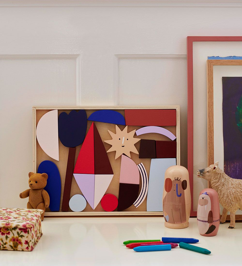 ferm Living Activity Toy - Frame Art Blocks - Multi