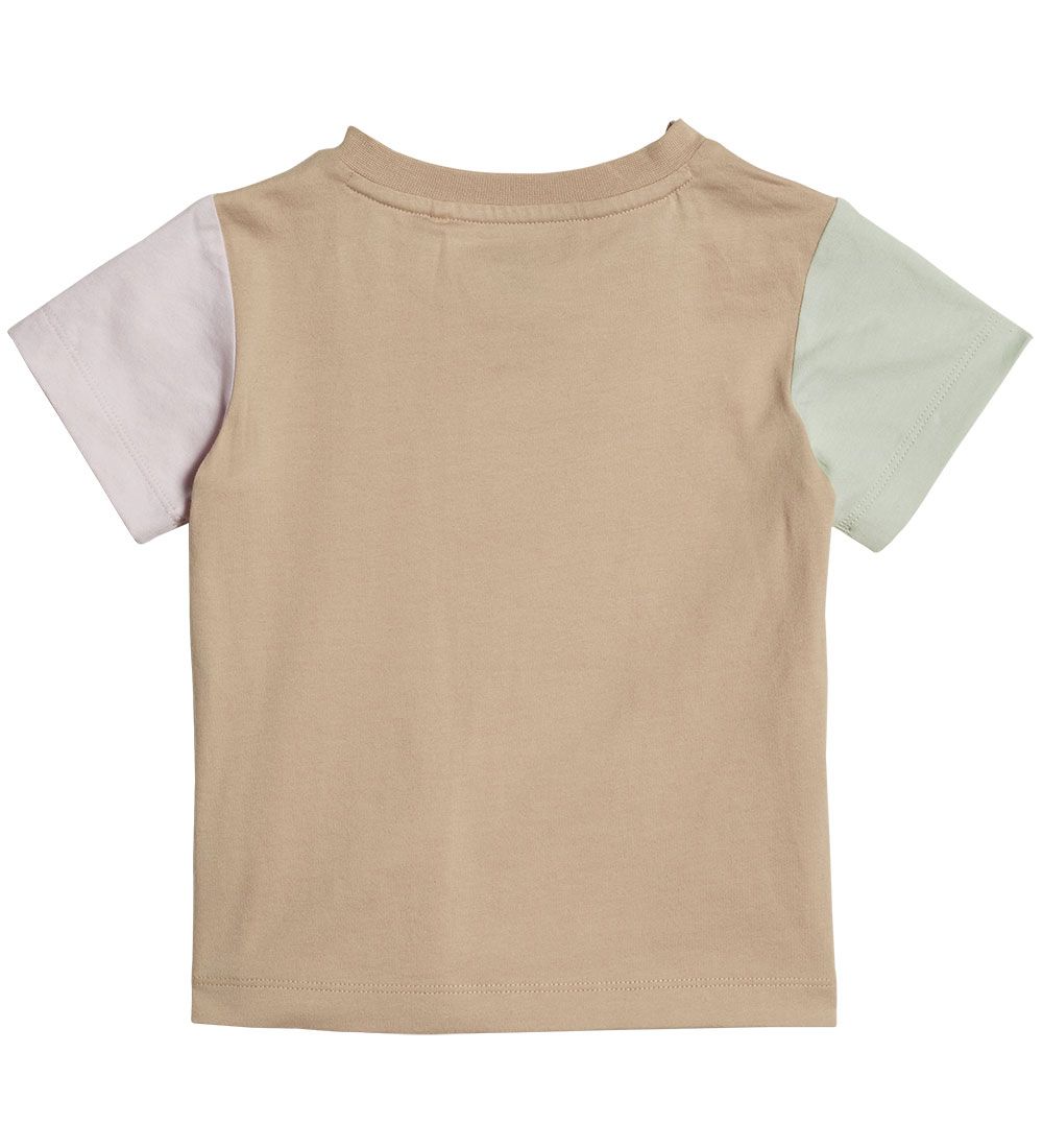 adidas Originals T-shirt - Beige/Purple/Turquoise