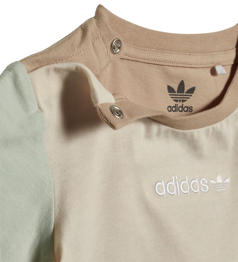 adidas Originals T-shirt - Beige/Purple/Turquoise