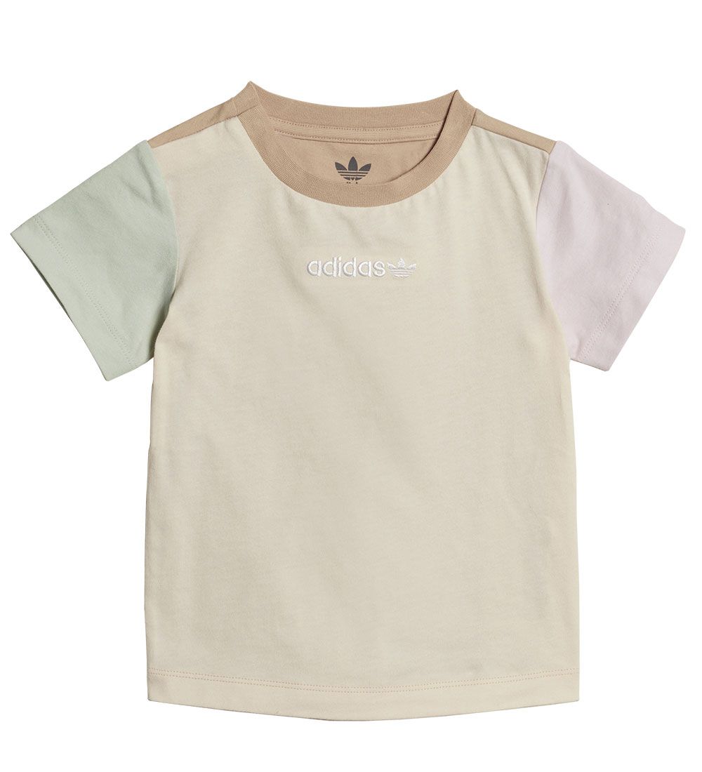 adidas Originals T-shirt - Beige/Purple/Turquoise