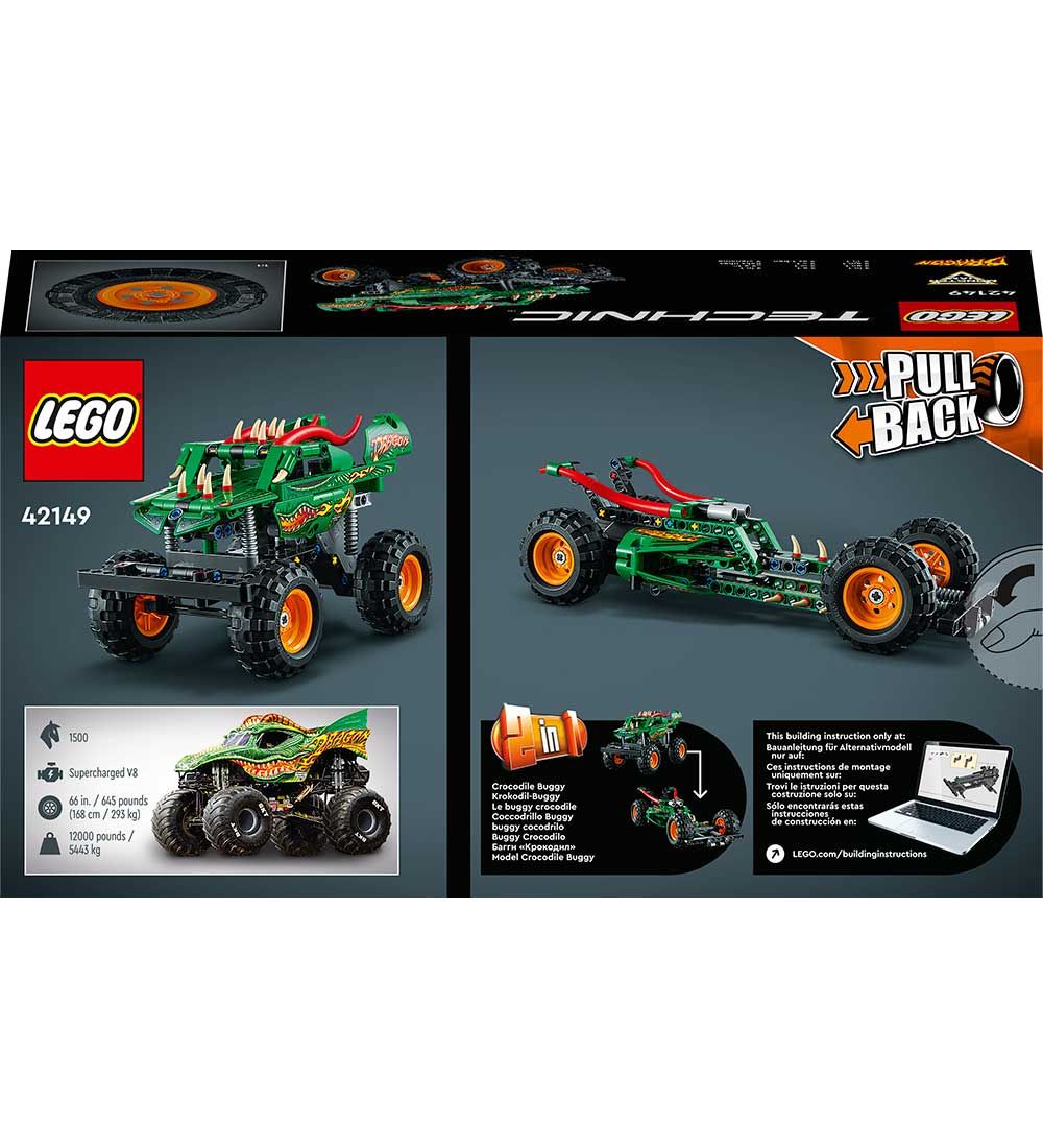LEGO® Technic - Monster Jam Dragon 42149 - 2-en-1 - 217 Parties