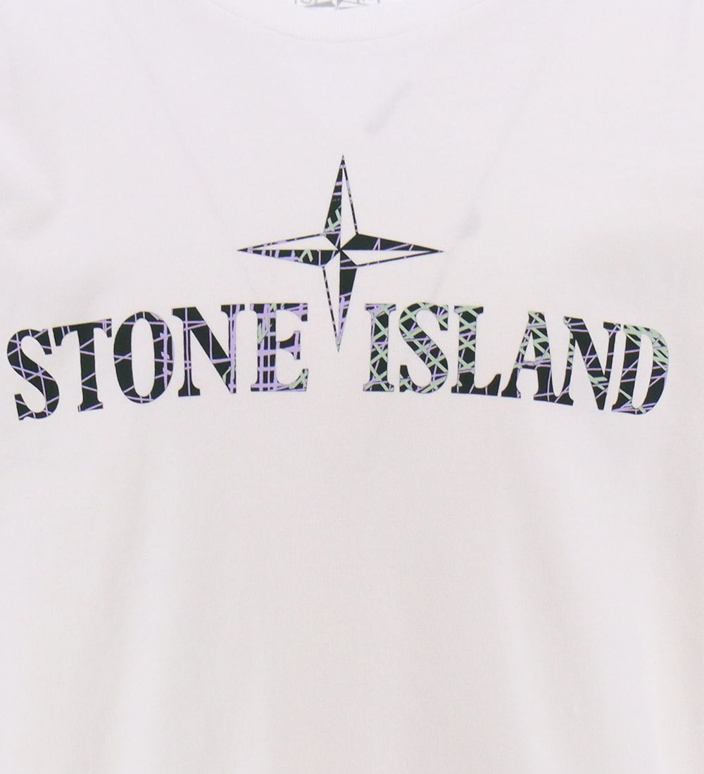 Stone Island T-shirt - White w. Logo