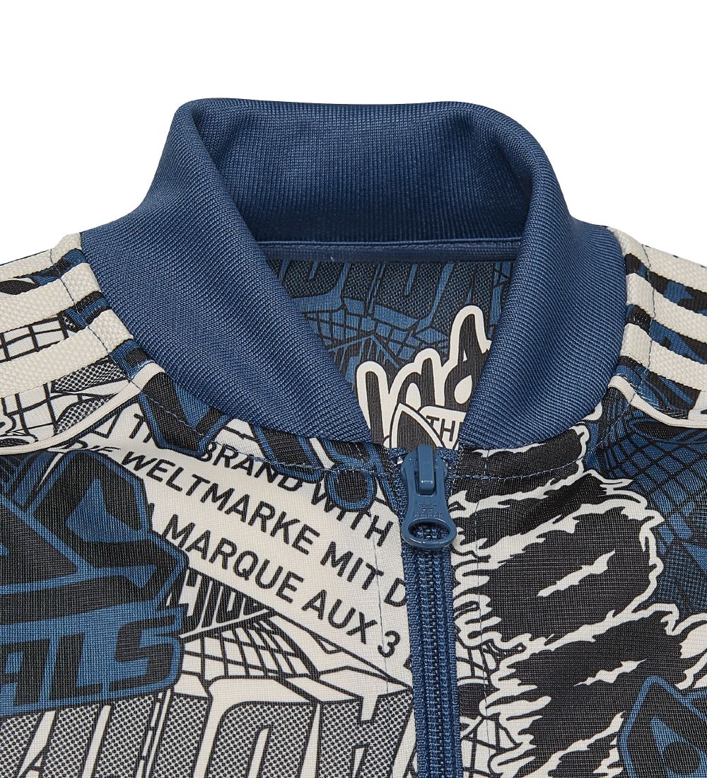 adidas Originals Cardigan - RVS Top - Blauw/Wit