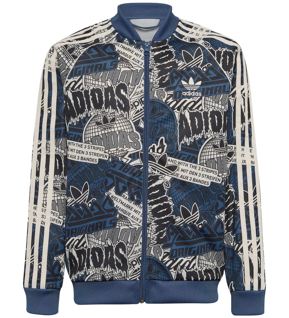 adidas Originals Cardigan - RVS Top - Blauw/Wit